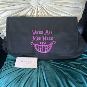 Disney Alice in Wonderland Travel Bag w/ Heat Resistant Mat: NWT